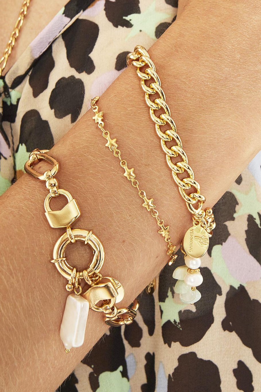 Armband Chain Poppy Silber Kupfer Bild2